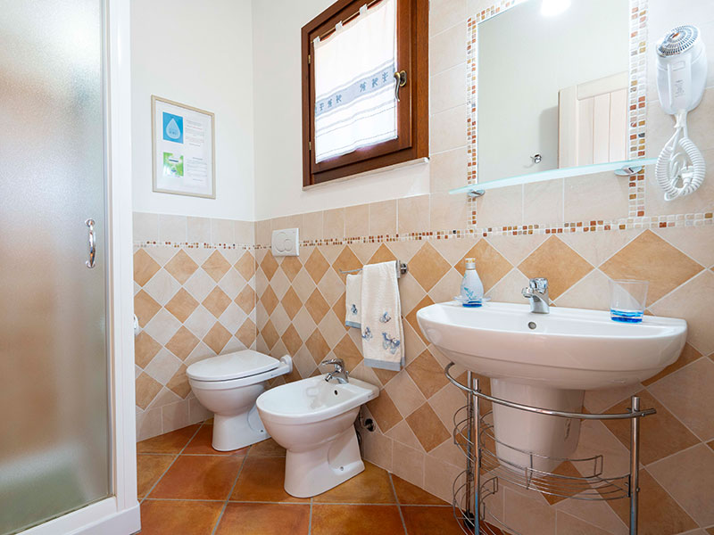 Bagno in camera appartamento Chessa