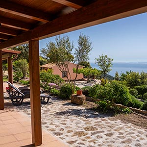 Struttura: Casa Lantana, veranda e vista mare