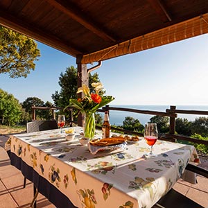 Struttura: Appartamento Chessa, veranda e vista mare